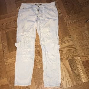 Joe’s overly distressed jeans